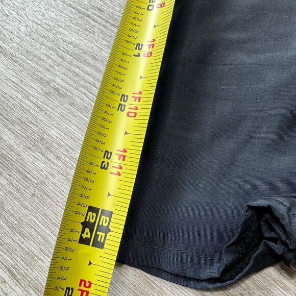 Vintage 70s Positively Ellyn Black Satin Jumpsuit Women’s 6 Belted Glam Romper - Picture 14 of 16